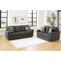 Ashley levon deals charcoal sofa